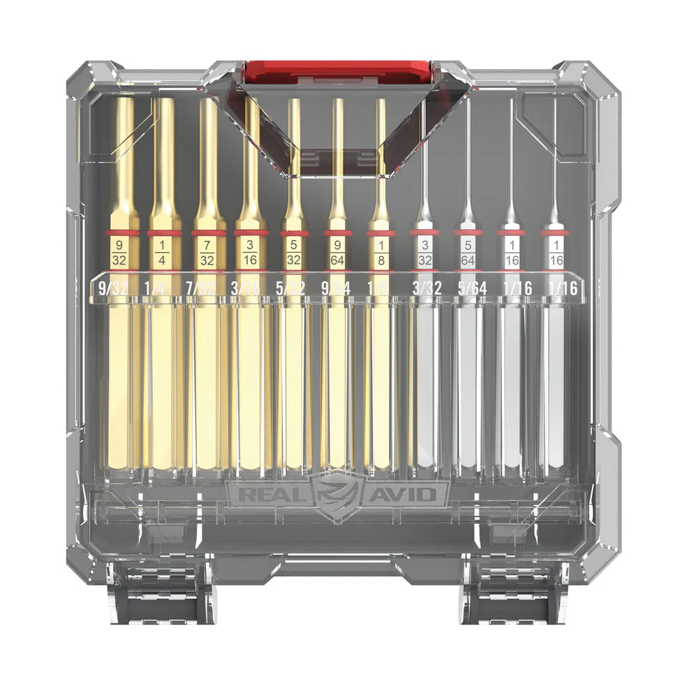 Accu-Punch® 11-Piece Standard Brass & Steel Pin Punch Set